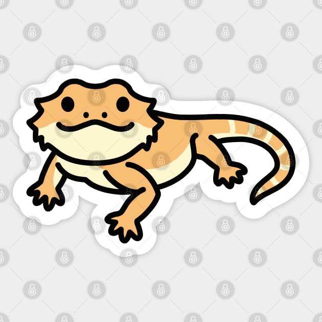 Bearded Dragon Sticker by littlemandyart